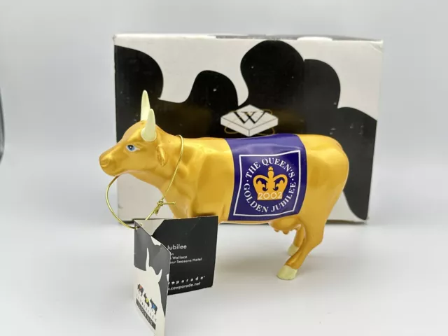 Westland Cow Parade The Queens Golden Jubilee 7320 With Tag & Box