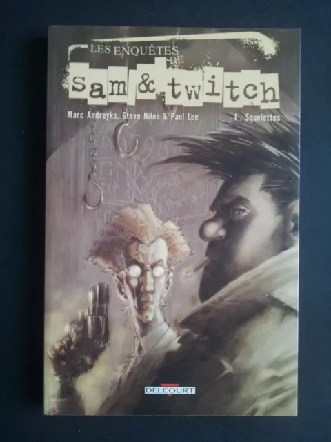 Les Enquêtes de Sam & Twitch Tome 1 Squelettes Delcourt 2005 Très bon état