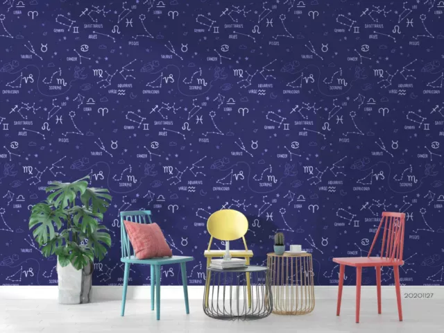 3D Constellation Pattern Wallpaper Wall Mural Removable Self-adhesive Sticker 95