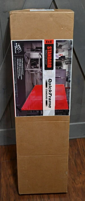 Black Stallion 6X6VSQF1-ORA 6x6 ft Orange Saf-Vu Welding Screen with Quickframe