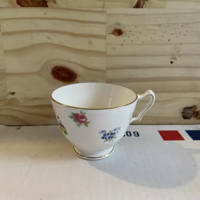 Vintage Crown Staffordshire Fine Bone China Tea Cup Floral England