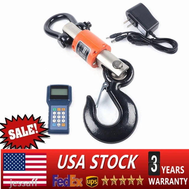 10T Digital Electronic Hanging Crane Scale Remote Control with Handheld Meter