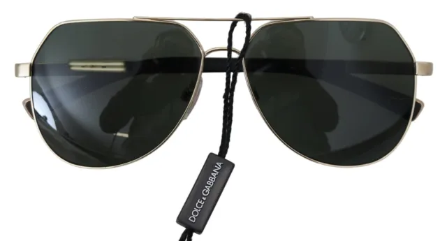 Dolce & Gabbana Gold Plated Polarized DG2133 Sunglasses