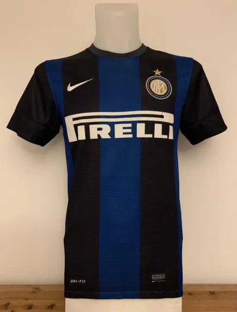 Official Inter Milan Home Football Shirt Jersey 2012/13 Small S Adults Pirelli