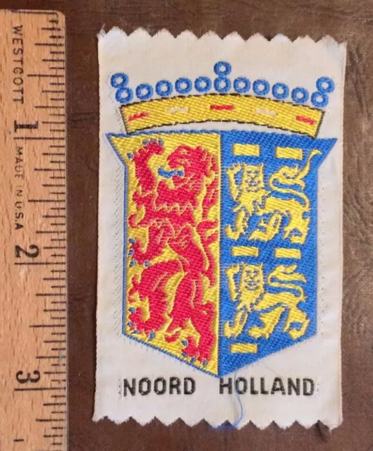 Noord Holland Coat of Arms Crest The Netherlands Souvenir Woven Patch Badge