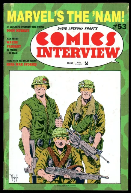 Comics Interview 53 Viet Nam Special Doug Murray 1987  25 Cent Combined Shipping