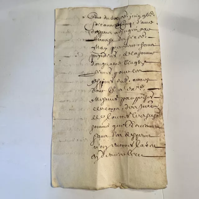 1668 AD Paper Manuscript Document From Post Medieval Renaissance Period — F 2