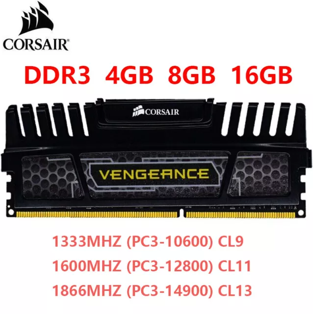 Corsair Vengeance DDR3 4GB 8GB 16GB 1866 1600 1333 Desktop Memory 240Pin DIMM