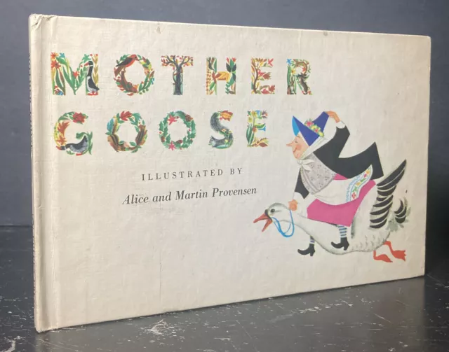 Mother Goose Hardcover Illustrated by Alice and Martin Provensen No Dust Jacket