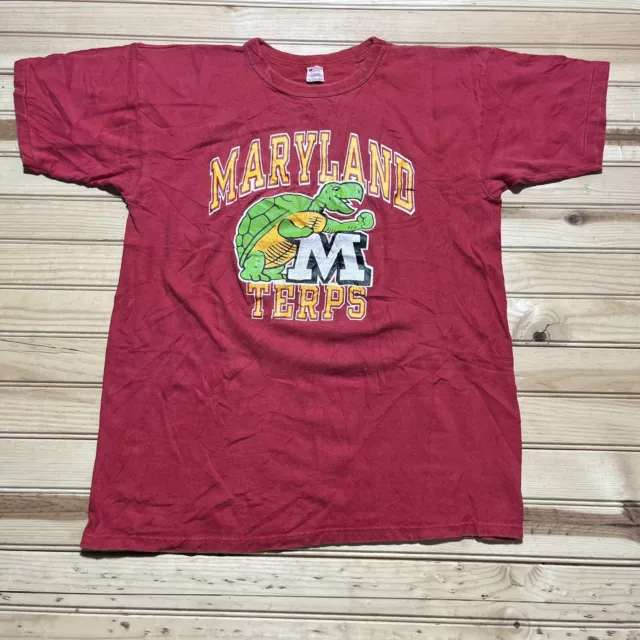 Vintage 80s Champion Maryland Terrapins Terps Shirt Men’s Size Large