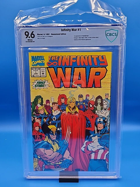INFINITY WAR #1 CBCS 9.6 🔥Newsstand 🔥  Not CGC 🔥 MARVEL 1992 JIM STARLIN 🔑