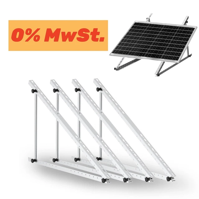 PV SOLARMODUL HALTERUNG Solarpanel Aufständerung bis 1180mm Flachdach 0