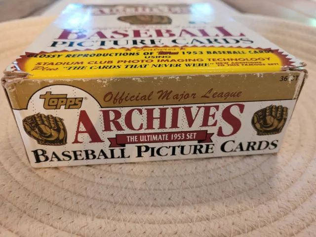 Topps 1991 Archives The Ultimate 1953 Set Complete NIB, 36 12 Packs 432 Cards 2