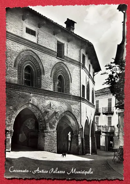 Cartolina - Cocconato ( Asti ) - Antico Palazzo Municipale - 1955 ca.