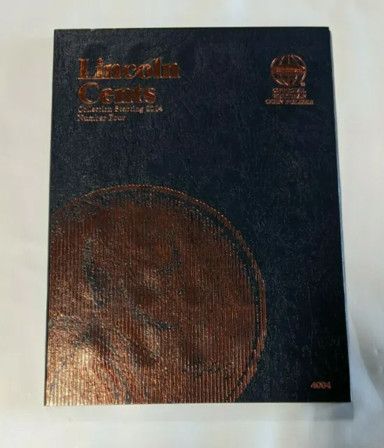 Lincoln Cent Penny Album Coin Folder Whitman Volume #4 Starting 2014 NEW 4004