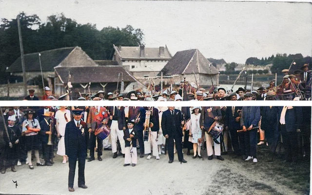 Concours De Peche    Tirage D Apres Plaque Photo Recolorisee Par Mes Soins