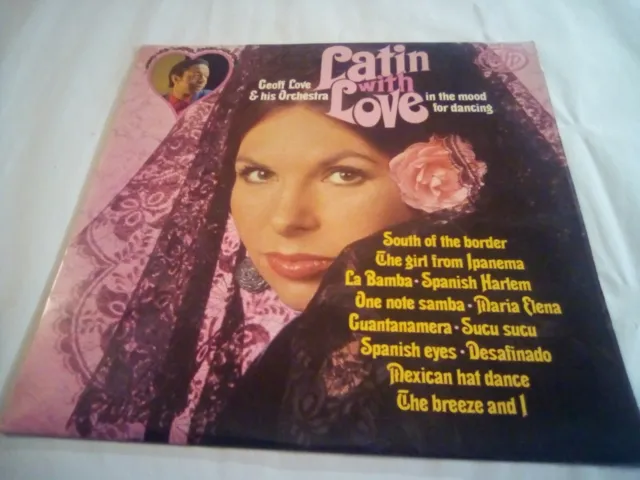 Latin With Love - Geoff love and his orchestra -  Vinyl Lp good 1973