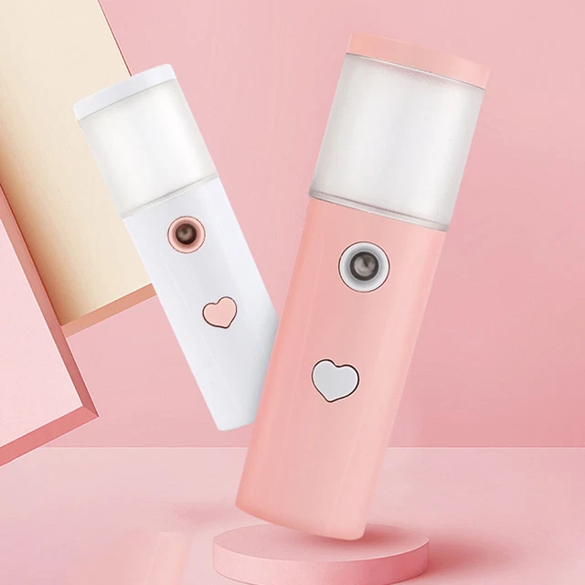 Mini humidificador botón cardíaco niebla pesada portátil mini vapor facial 2W