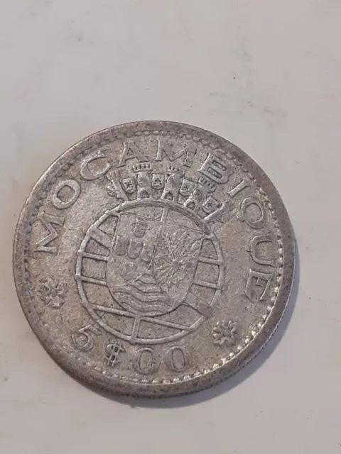 Portugal (Mozambique) - 10 Escudos 1960 - Argent (Silver - Prata)