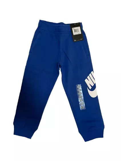 Nike Joggers Boys Youth 4 XS Fleece Futura Cuff Sweatpants Royal Blue White