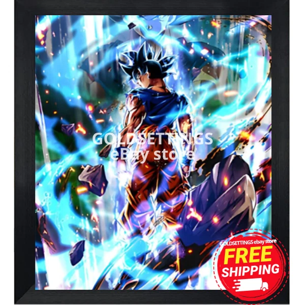Dragon Ball Poster Goku Ultra Instinct Incomplete walk 12inx18in Free Shipping