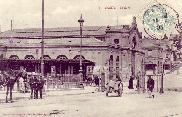 CPA 54 LORRAINE Meurthe et Moselle - NANCY - La Gare Voyageurs 1906 Animée
