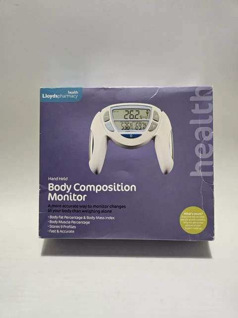 Moniteur De Graisse Corporelle LLOYDS PHARMACY - Mesure BMI, Calories, Poids Portable Neuf Scellé