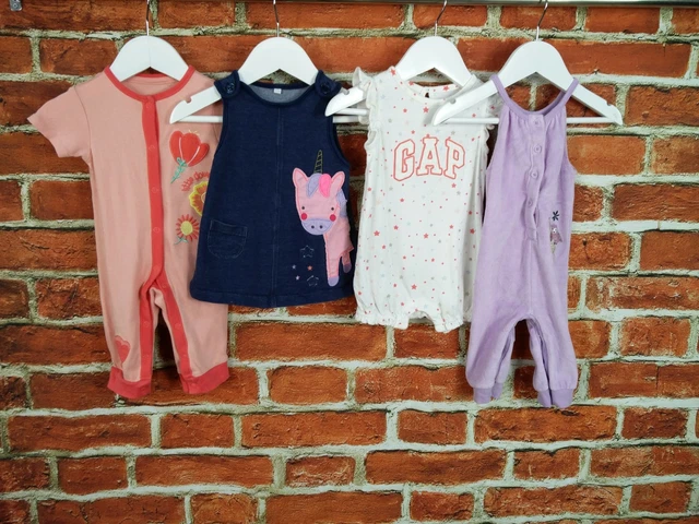Pacchetto Bambina Età 3-6 Mesi Gap Bluezoo Ecc Pinafore Babygro Pezzo Unico 68Cm