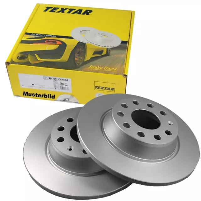 2 Textar Discos de Freno 260mm Delant. para Mercedes Clase A W168