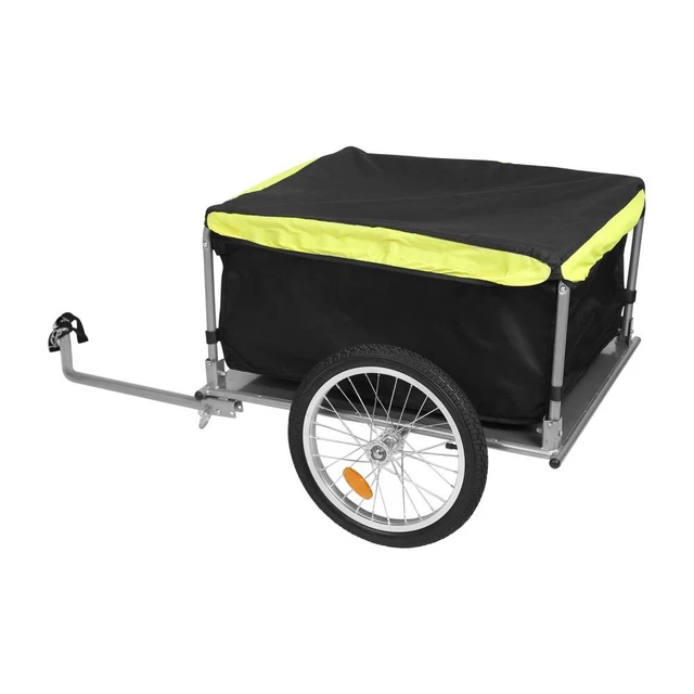 Foldable Bicycle Cargo Wagon Trailer Two-Wheel Bike with 15.8In Wheel Removable