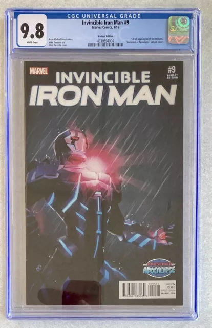 Invincible Iron Man 9 CGC 9.8 Turcotte Variant 1st Appearance Riri 2016