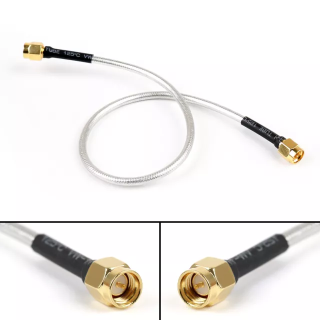 1Stk SMA Male to Male RF Extension Koax Pigtail Semi-Rigid Kabel RG402 30cm