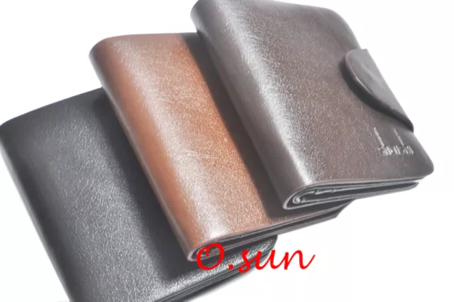 Men's Quality GENUINE leather Wallet/purse Credit Card Holder Bifold