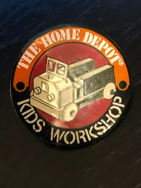 Collectible Vintage Home Depot Kids Truck Colorful Metal Pinback Lapel Pin