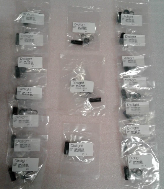 Dialight 508-7438-504 Socket/Lamp Holder - Factory Sealed Packages - Lot of 17