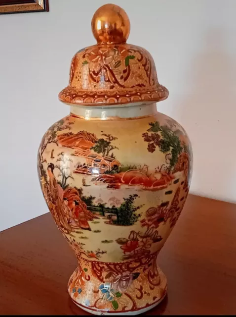 Antico Vaso Cinese - Rare Vase /porcellana Dipinto a mano Cina Antichità Anfora