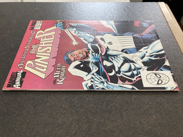 Punisher Annual 2 1St Moon Knight Battle 1989 Vf Original Owner Atlantis Attacks 4