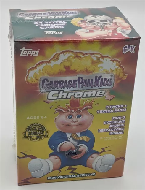 Factory Sealed 5 Pack Blaster Box 2021 Topps Garbage Pail Kids Chrome 4th Series