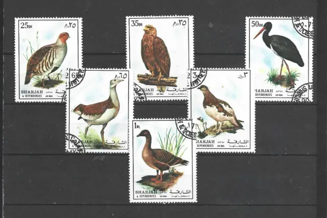 Emiratos Árabes Fauna Aves Valores año 1972 (FY-119)