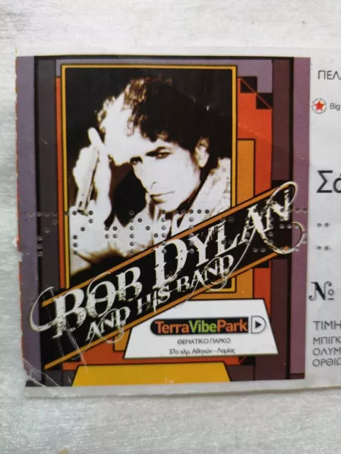 Un biglietto per il concerto di BOB DYLAN, Atene, Grecia, maggio 2010 2