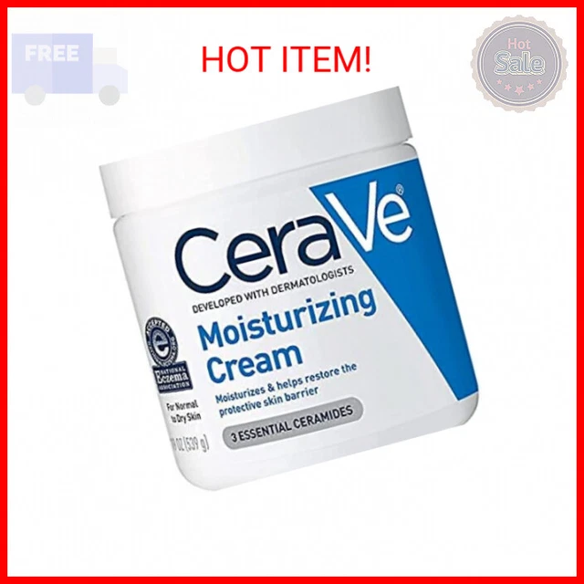 CERAVE MOISTURIZING CREAM Body and Face Moisturizer for Dry Skin