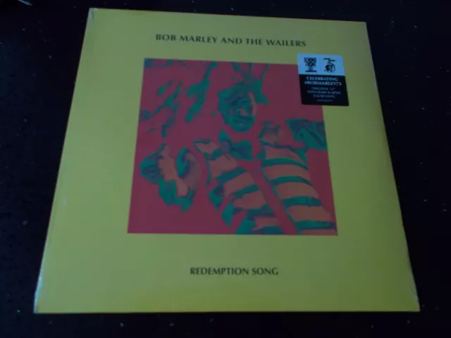 Bob Marley & The Wailers - Redemption Song - 12" Clear Vinyl LP NEW