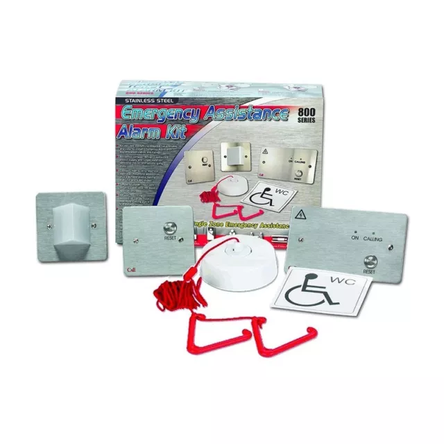 NC951/SS Kit allarme assistenza di emergenza in acciaio inox - POSTA CONTINENTALE GRATUITA UK