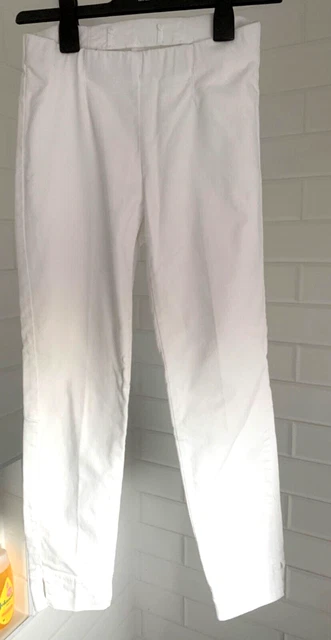 Leggings Madeleine Donna Bianchi Elasticizzati UK 8 s