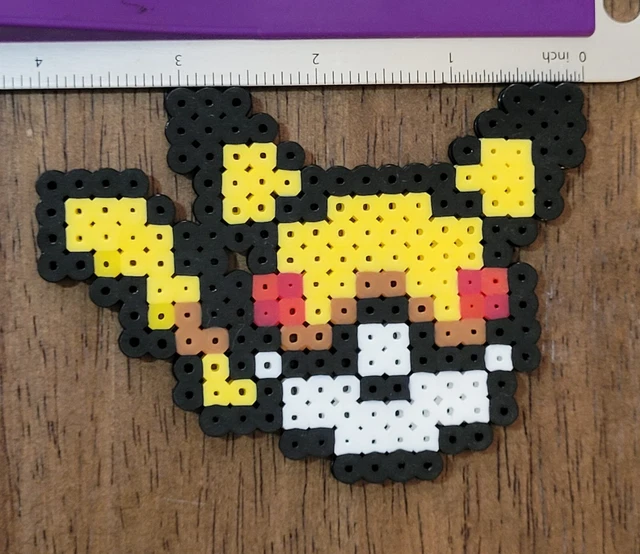 Mega Shiny Gengar Kandi Perler Pokemon Wall Art Pikachu Ghost Halloween Go