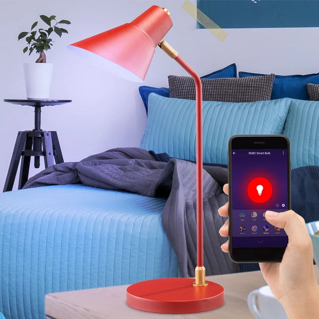 Luce notturna LED RGB LED Smart Home luce tavolo tavole lettura lampada Alexa Google app