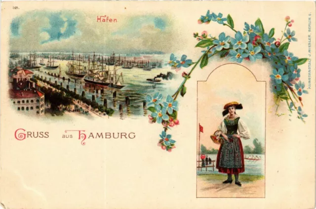 CPA AK greeting from Hamburg GERMANY (897815)