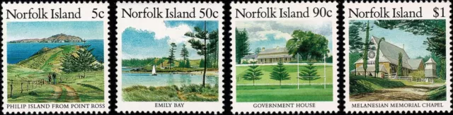 Norfolk Island 1987 Norfolk Island Scenes Part 1. Set of 4 MNH