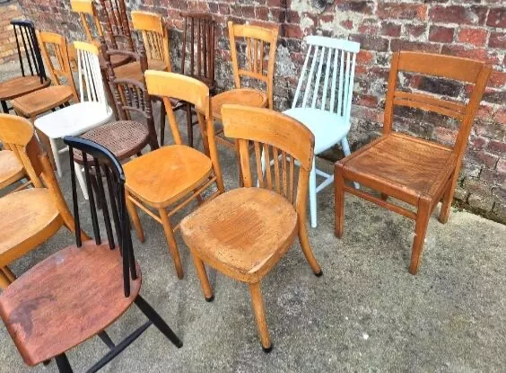 70 euros pièce, Chaises Bistrot Vintage, Meubles Sièges Anciens