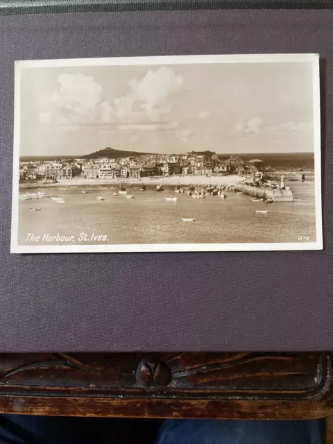 The Harbour St Ives Cornwall RP Postcard